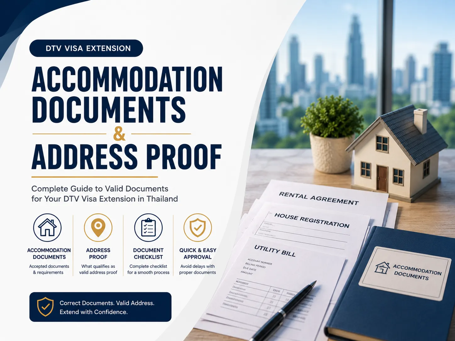 DTV Accommodation Documents & Address Proof Guide: Bangkok 2026