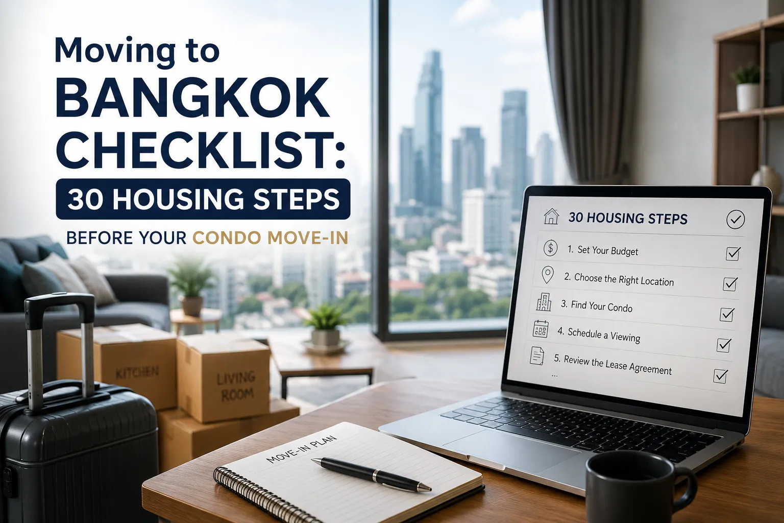 Moving to Bangkok Checklist: 30 Housing Steps Before Your Condo Move-In