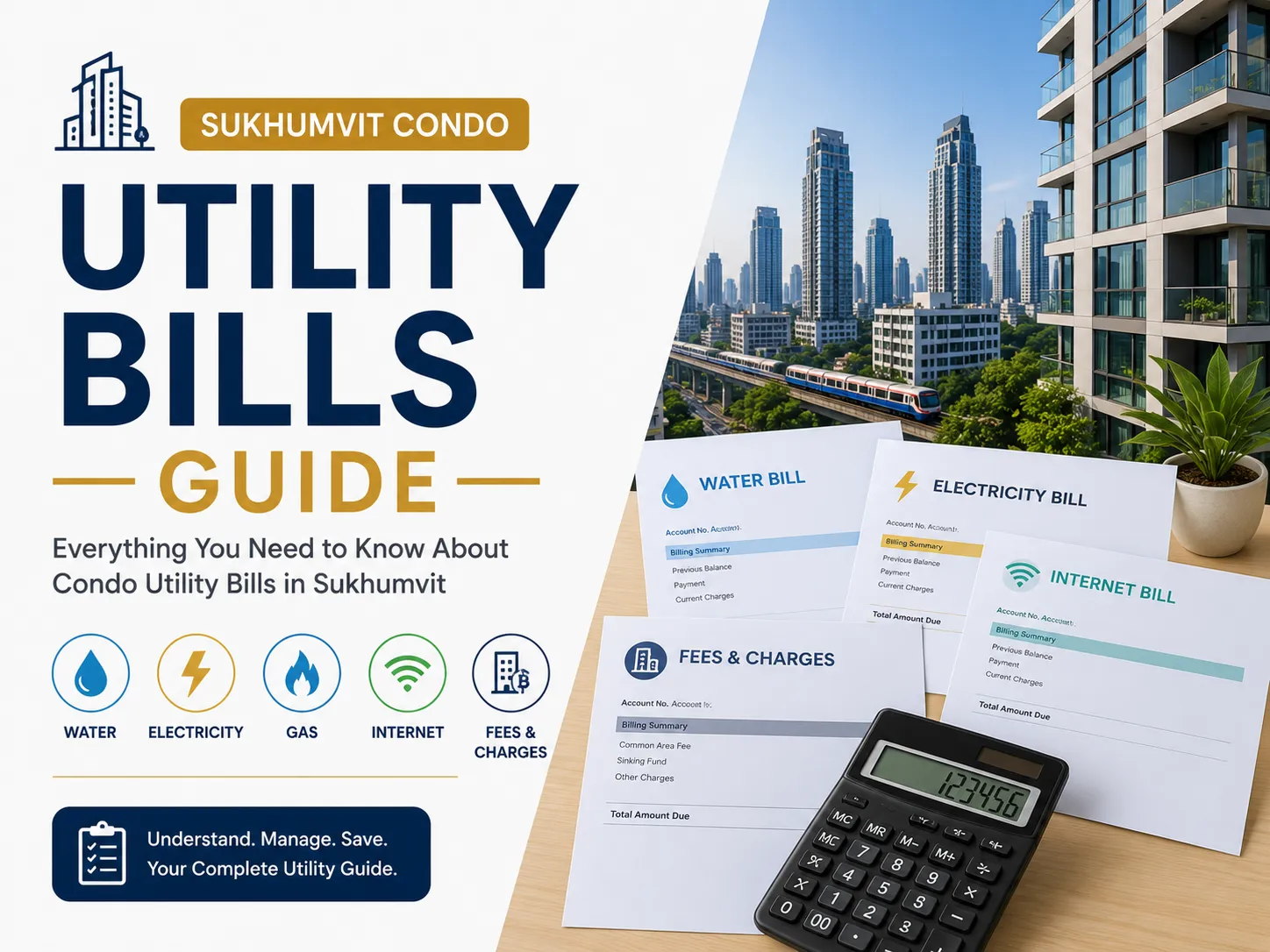 Sukhumvit Condo Utility Bills Guide 2026: Official Direct Rates